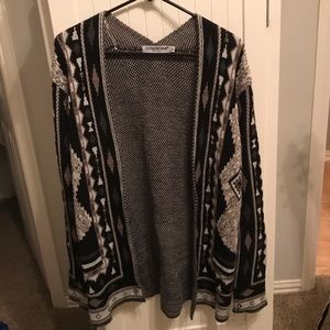 Wool Aztec print cardigan